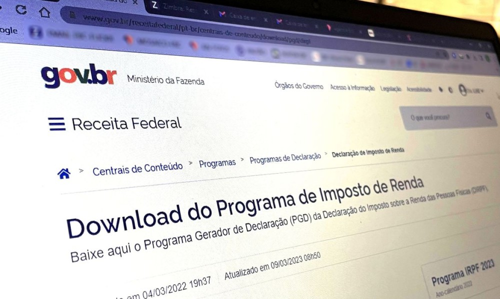 A Receita Federal liberou o download do programa para a declaração do imposto de renda pessoa física 2023. Foto: Juca Varella/Agência Brasil