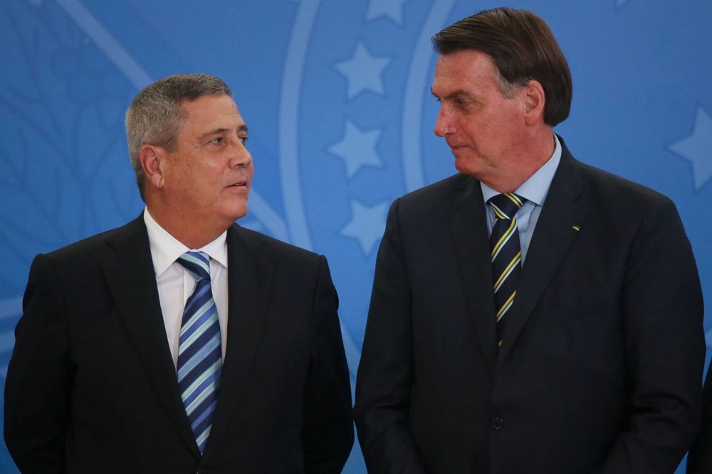 General Braga Netto e ex-presidente Jair Bolsonaro Foto: Reprodução