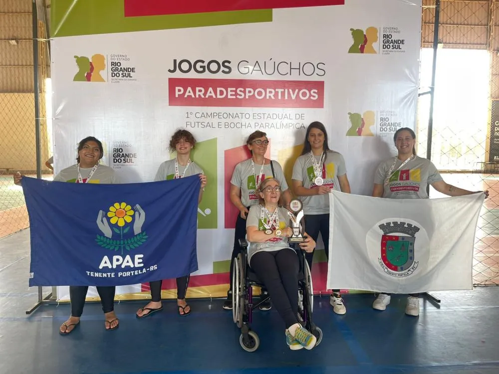 Atletas da APAE participam do 1º Campeonato Estadual de Futsal e Bocha Paralímpica do RS 