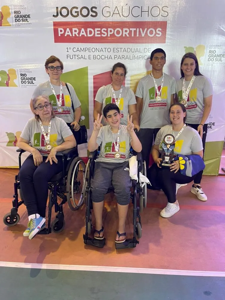 Atletas da APAE participam do 1º Campeonato Estadual de Futsal e Bocha Paralímpica do RS 