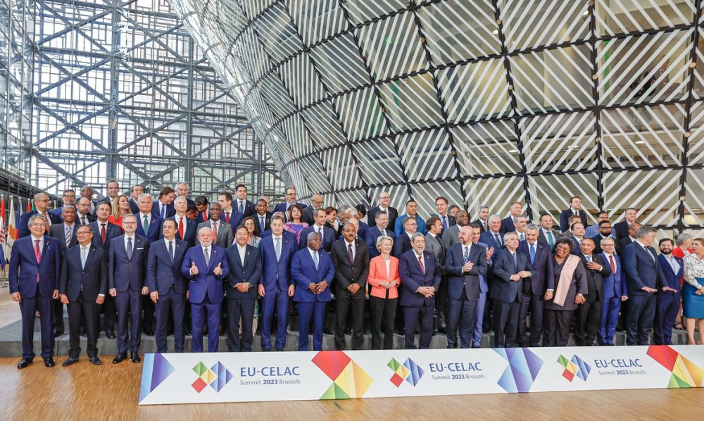 17.07.2023 - Presidente da República, Luiz Inácio Lula da Silva, durante fotos oficiais da III Cúpula CELAC-UE. Edifício Europa – Bruxelas - Bélgica Foto: Ricardo Stuckert/PR