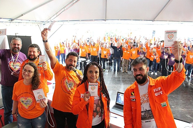 Evento realizado no Instituto Cajamar reuniu representações da categoria e reafirmou seu compromisso com defesa da democracia e reconstrução da Petrobras e do Brasil - Foto: Assessoria de Comunicação da FUP