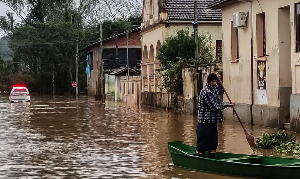 Estragos feito pelo ciclone extratropical que atingiu o Rio Grande do Sul. Foto: Defesa Civil/RS