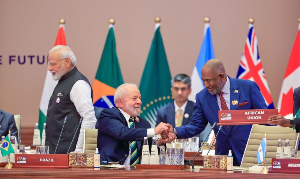 Nova Delhi, Índia, 09.09.2023 - Presidente da República, Luiz Inácio Lula da Silva, participa da abertura da Cúpula do G20 – Sessão I: “Uma Terra”, em Nova Delhi, Índia. Foto: Ricardo Stuckert/PR