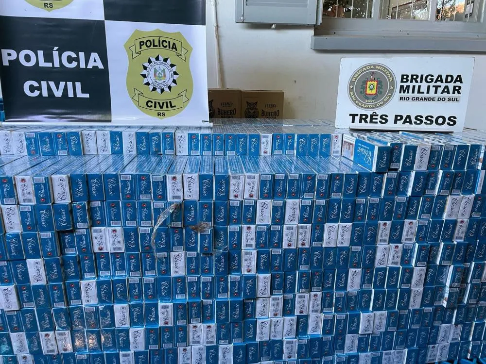 Forças de segurança interceptam carregamento de cigarros contrabandeados
