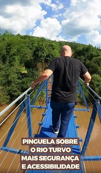 Nova travessia sobre o Rio Turvo é entregue à comunidade