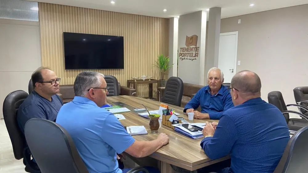 Prefeito de Tenente Portela recebe comitiva de Miraguaí para fortalecer cooperação regional