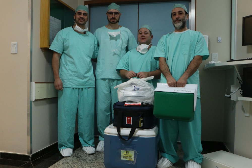 Equipe de Porto Alegre realizou a captação de órgãos no Hospital Unimed. Foto: Divulgação
