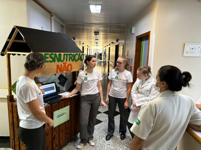 Hospital Unimed engajado na campanha “Desnutrição Não”, com o objetivo de conscientizar as equipes sobre a desnutrição hospitalar. Foto: Deivulgação/AC